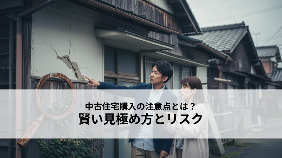 中古住宅購入の注意点とは？賢い見極め方とリスクを解説