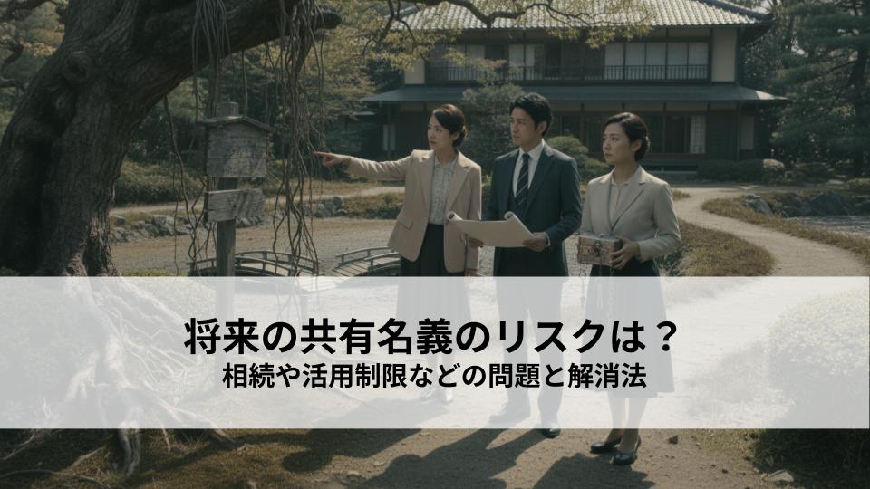 将来を見据えた共有名義のリスクとは相続や活用制限などの問題と解消法を解説