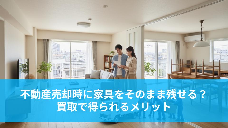 不動産売却時に家具をそのまま残せる?買取で得られるメリットとは