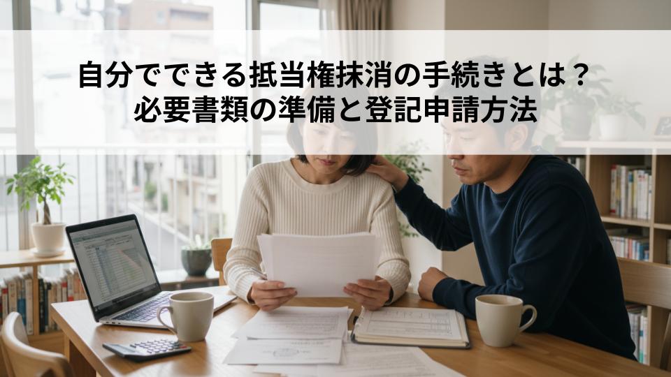 自分でできる抵当権抹消の手続きとは?必要書類の準備と登記申請方法