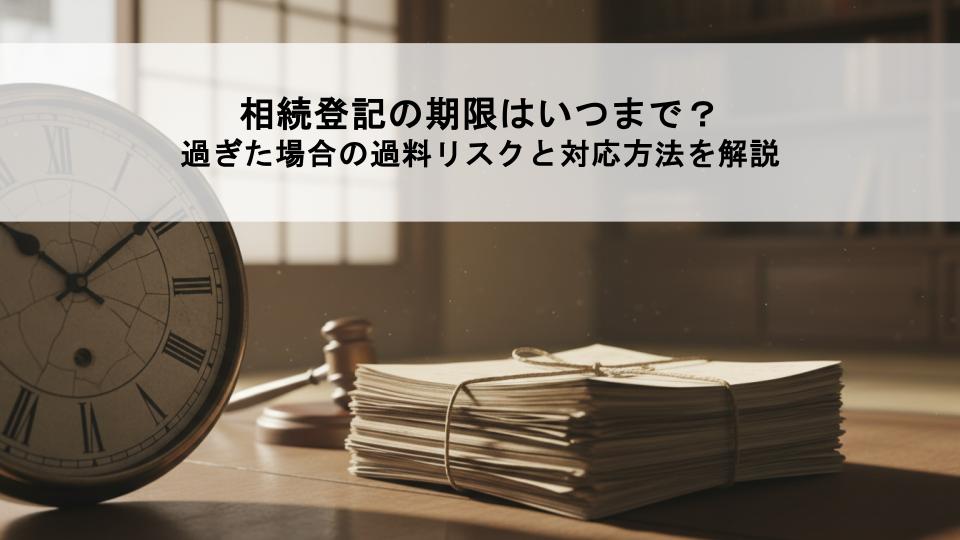 相続登記の期限はいつまで？過ぎた場合の過料リスクと対応方法を解説