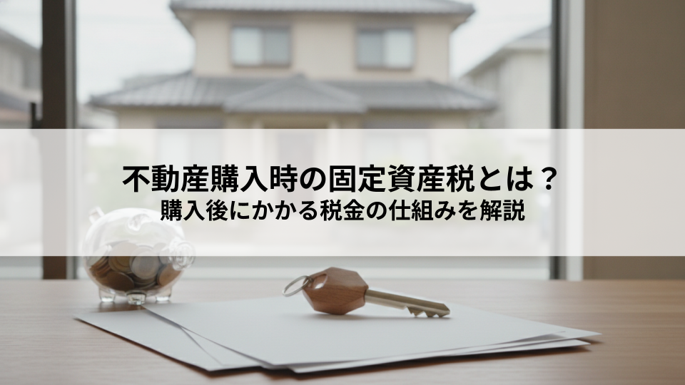不動産購入時の固定資産税とは？購入後にかかる税金の仕組みを解説