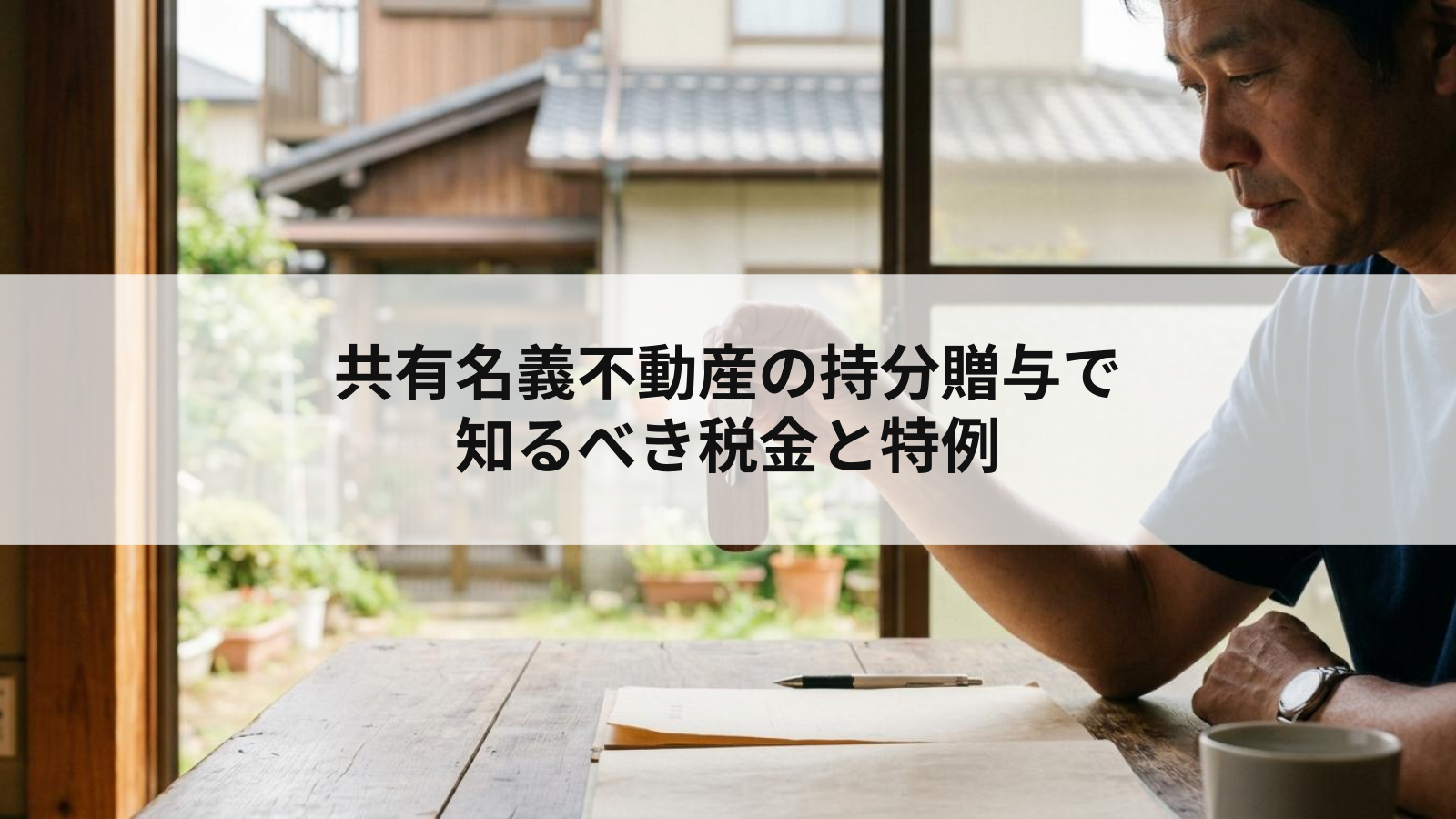 共有名義不動産の持分贈与で知るべき税金と特例