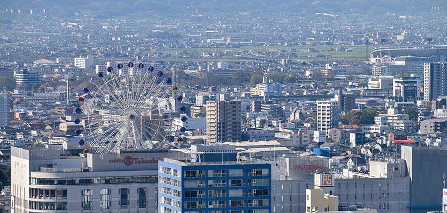 松山市の不動産市況に関連する重要マクロデータの推移・人口推移と人口増加率